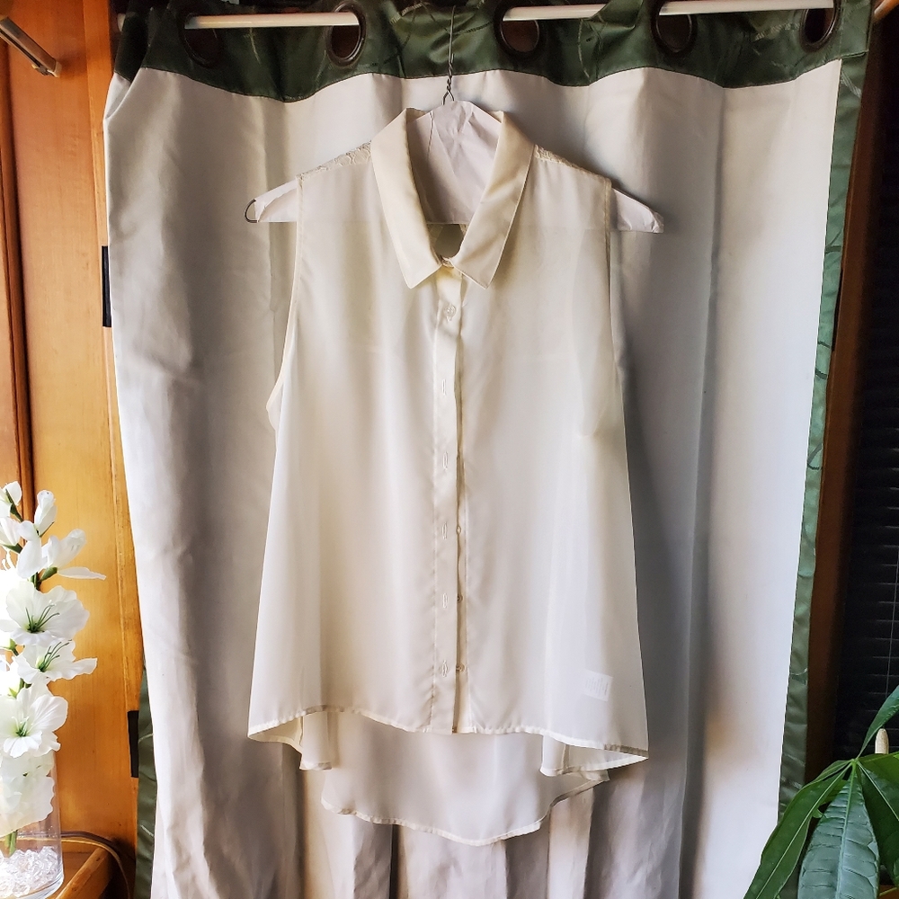 Sheer High Low Blouse (never worn)
